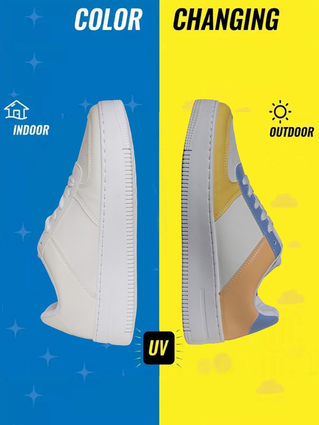 

The Roadster Lifestyle Co. Women Yellow Lightweight Lace-Up Sneakers, White
