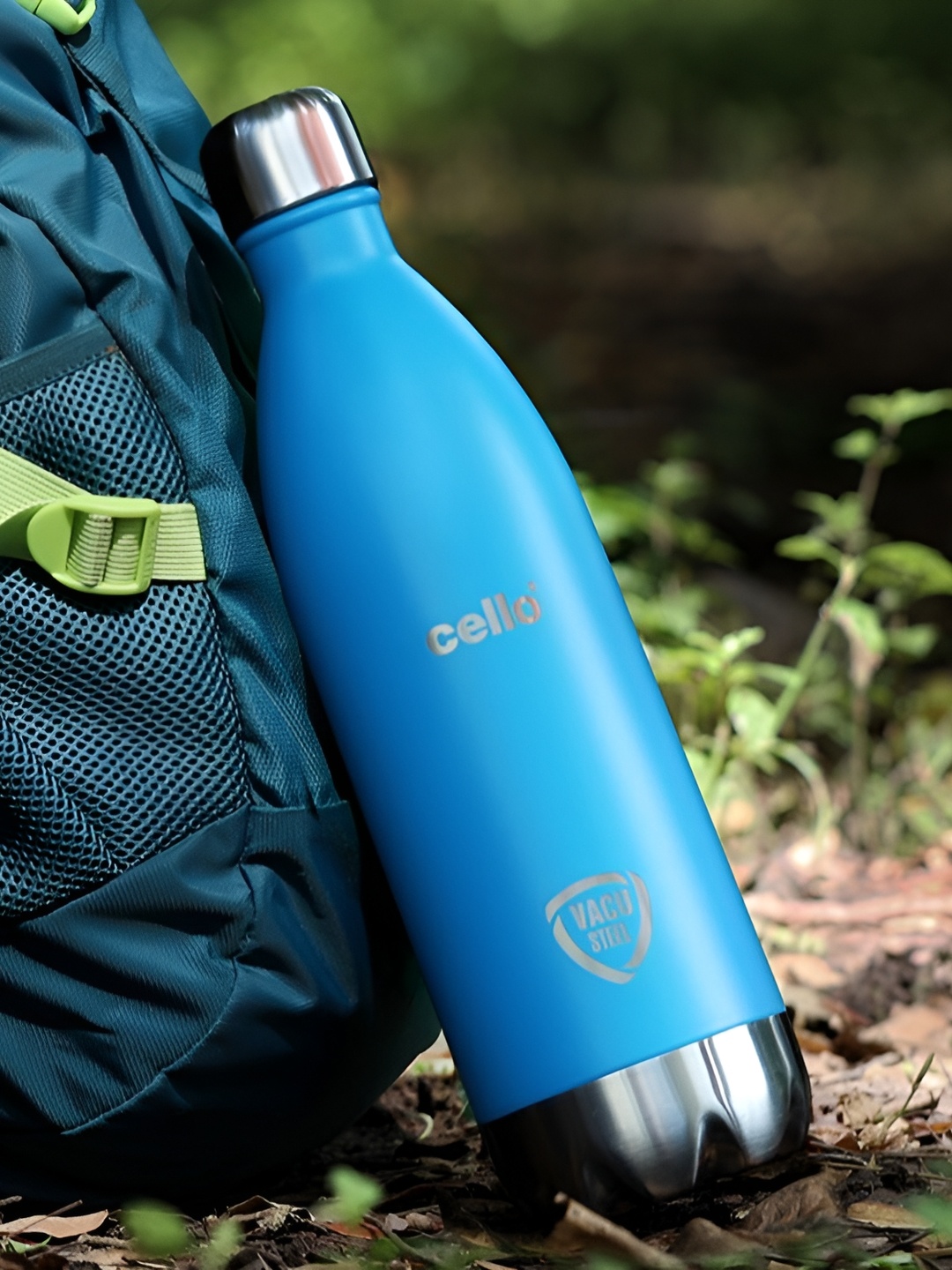 

Cello Blue Stainless Steel Double Wall Vacuum Water Bottle 1 L