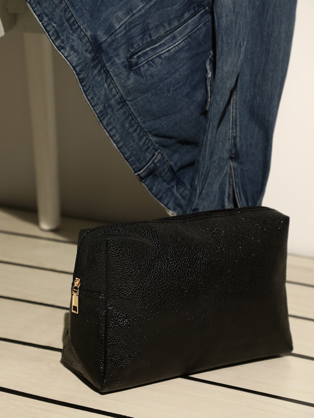 

LULU & SKY Embellished Travel Pouch, Black