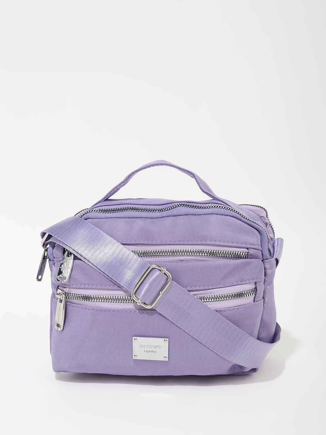 

LULU & SKY Kept Me Buzy Structured Handheld Bag, Purple