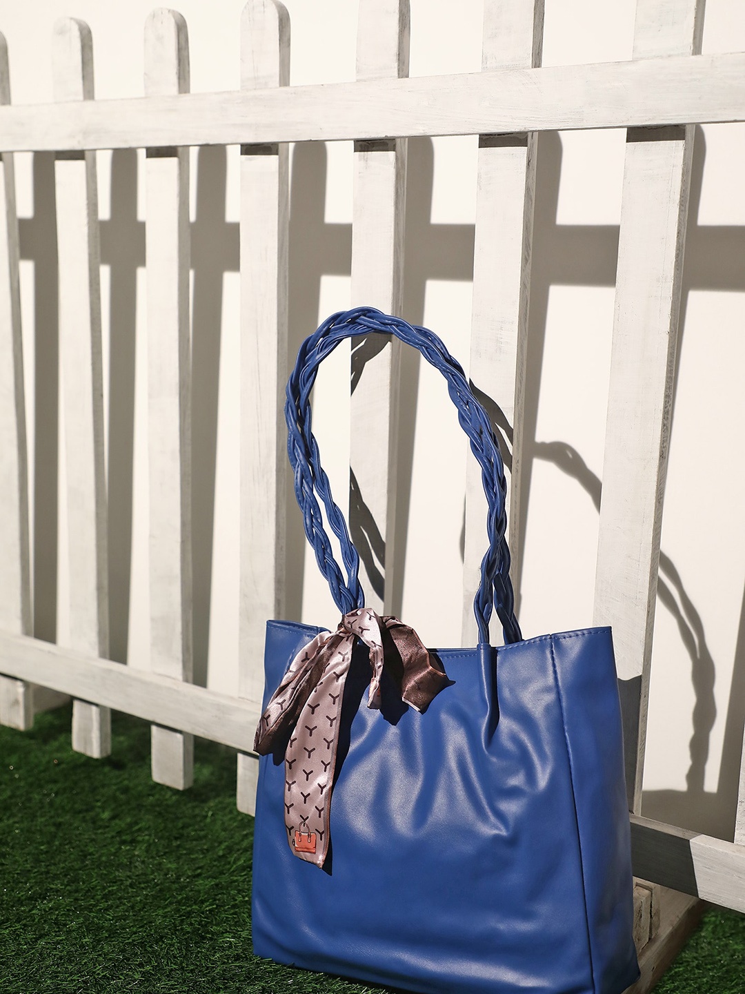 

LULU & SKY Structured Shoulder Bag, Blue