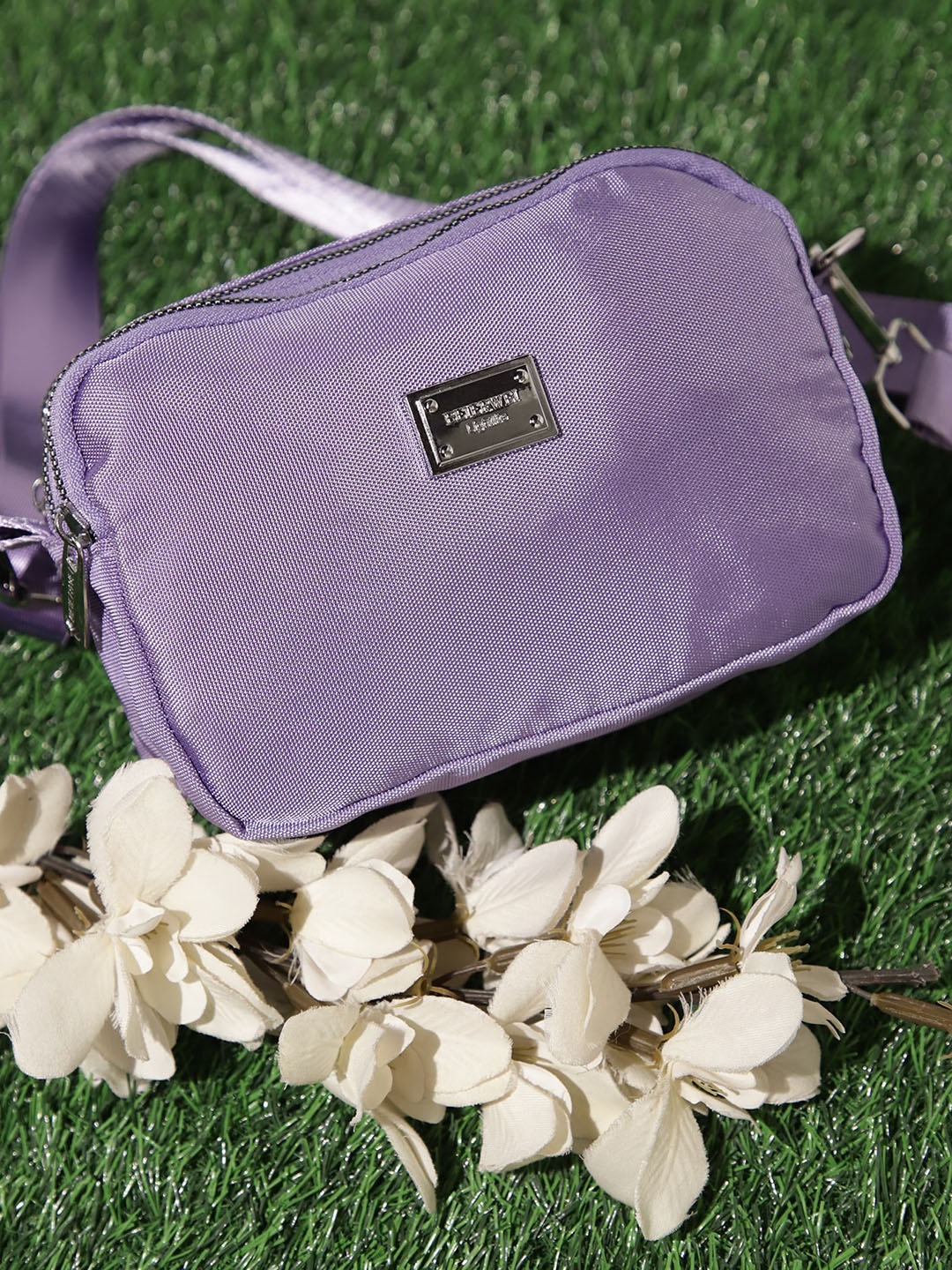 

LULU & SKY Swagger Sling Bag, Purple