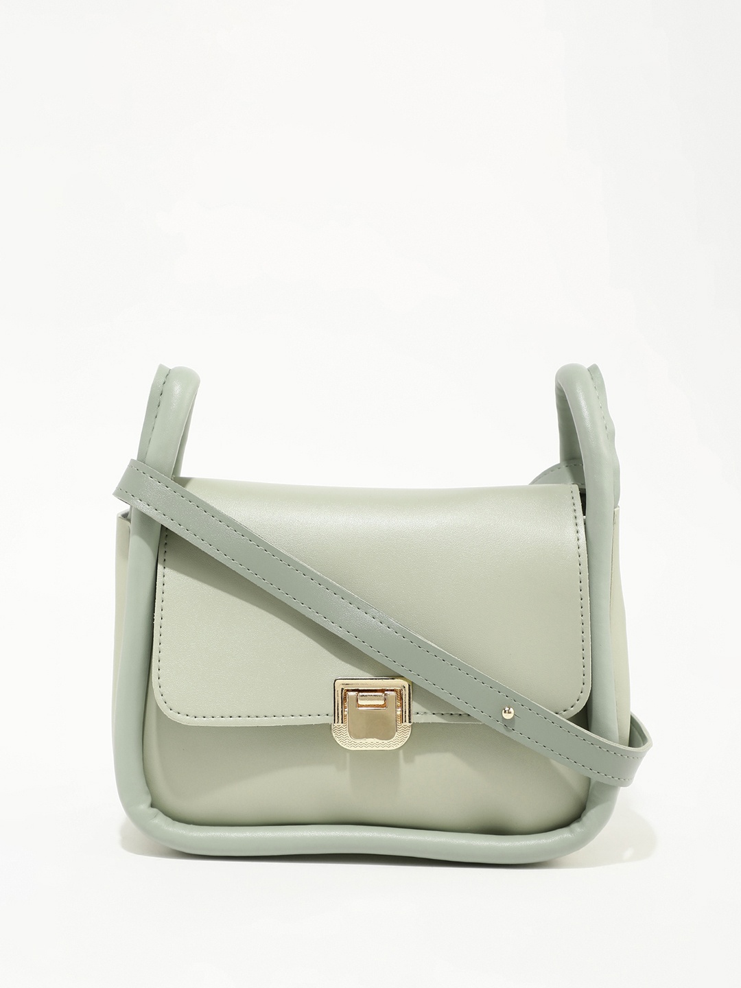 

LULU & SKY Structured Satchel Bag, Green