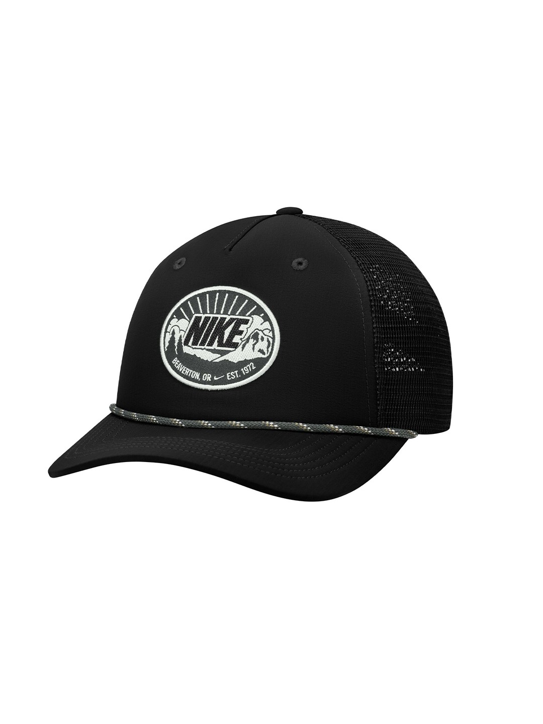 

Nike Unisex Rise Structured Curved Bill Cap, Black