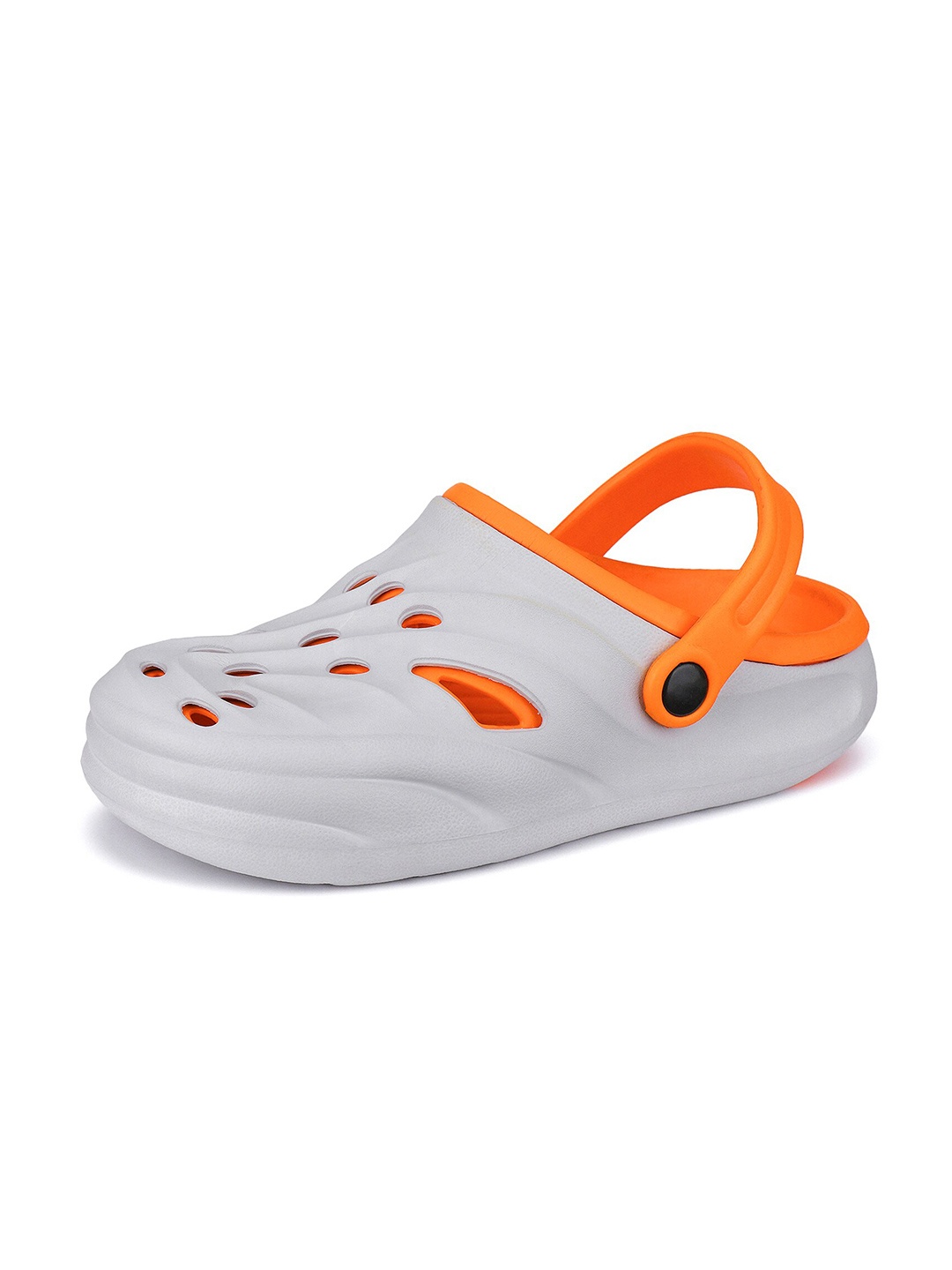 BERSACHE Men Self Design Clogs, Orange