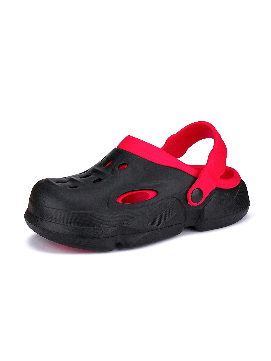 

BERSACHE Men Self Design Clogs, Red