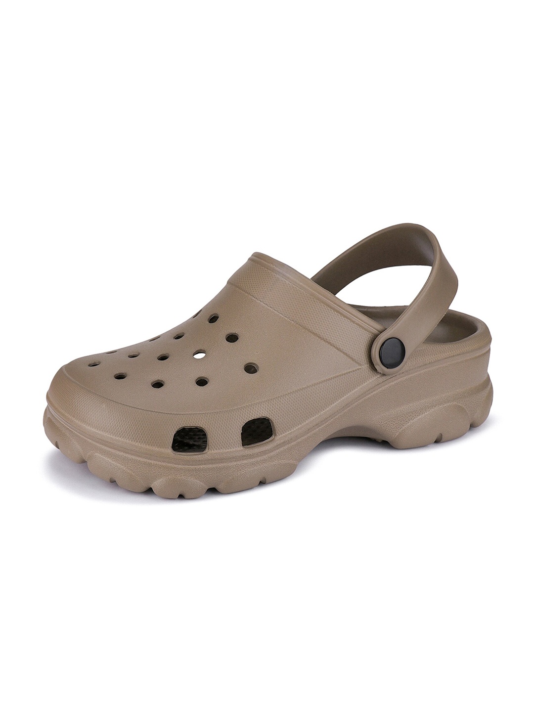 

BERSACHE Men Self Design Clogs, Brown