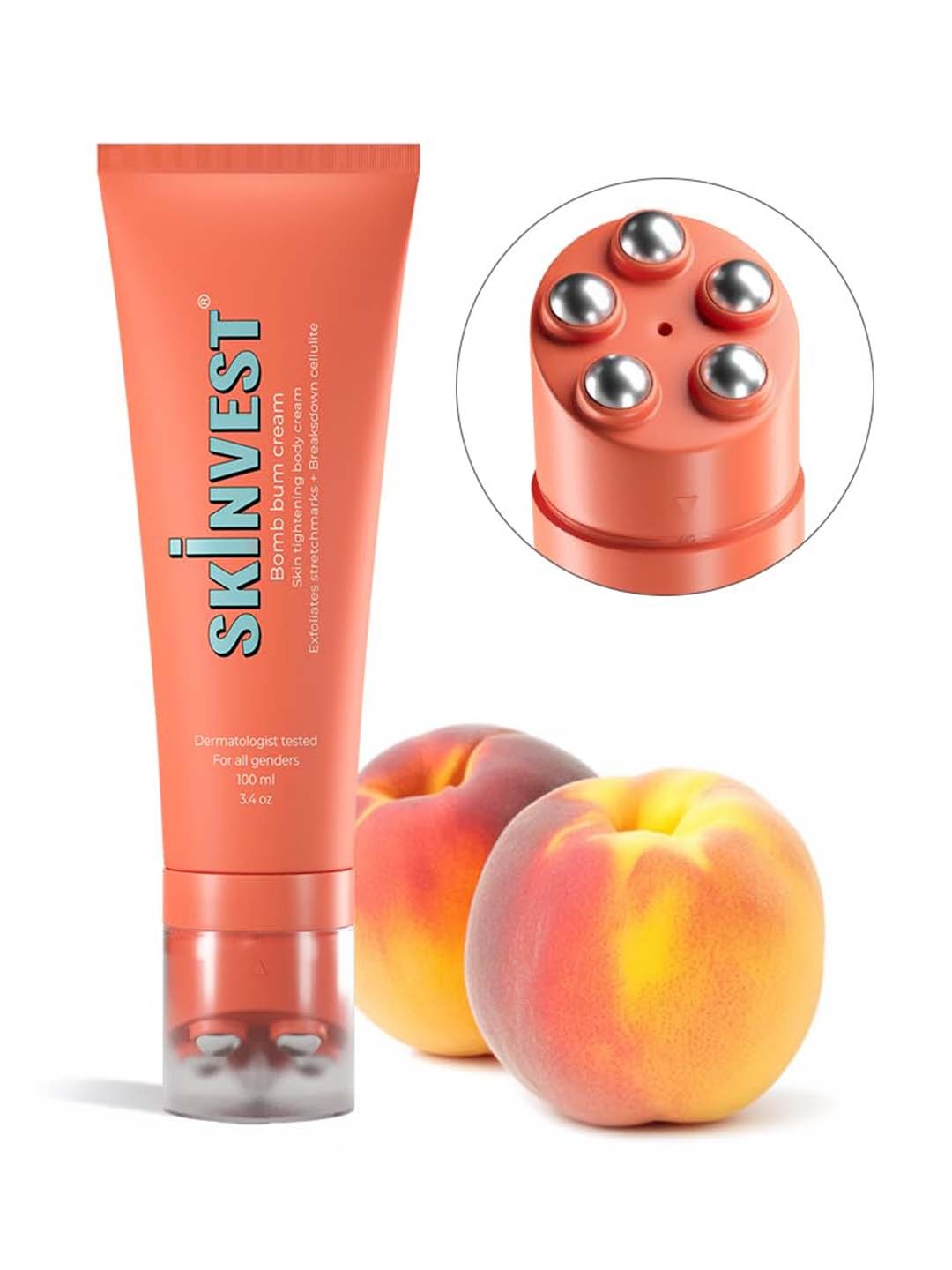 

SKINVEST Bomb Bum Body Cream - 100ml, White