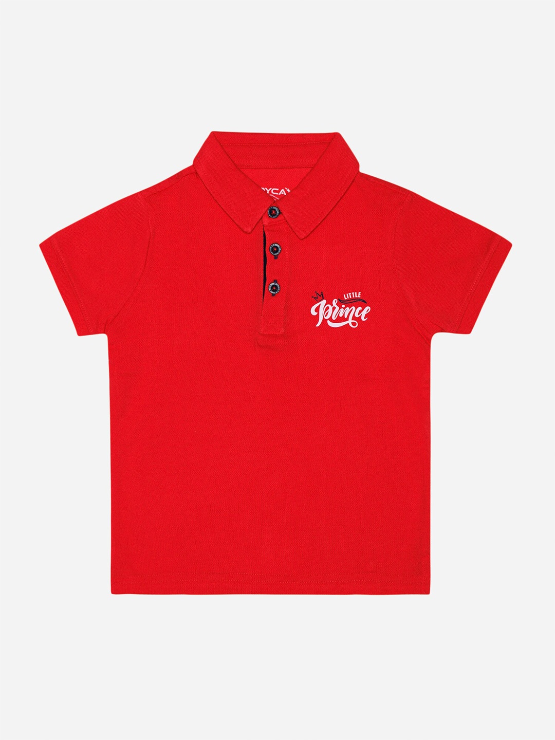 

DYCA Boys Polo Collar Short Sleeves Cotton T-shirt, Red