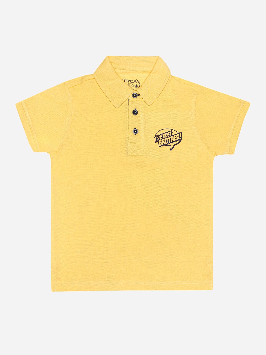 

DYCA Boys Polo Collar Cotton T-Shirt, Yellow