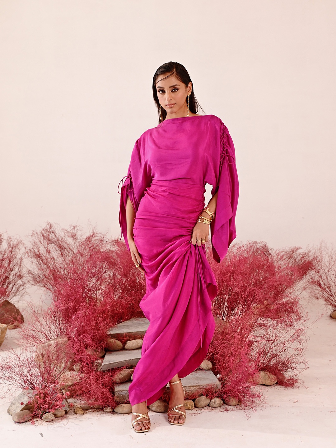 

Baise Gaba Crepe Sheath Dress, Pink