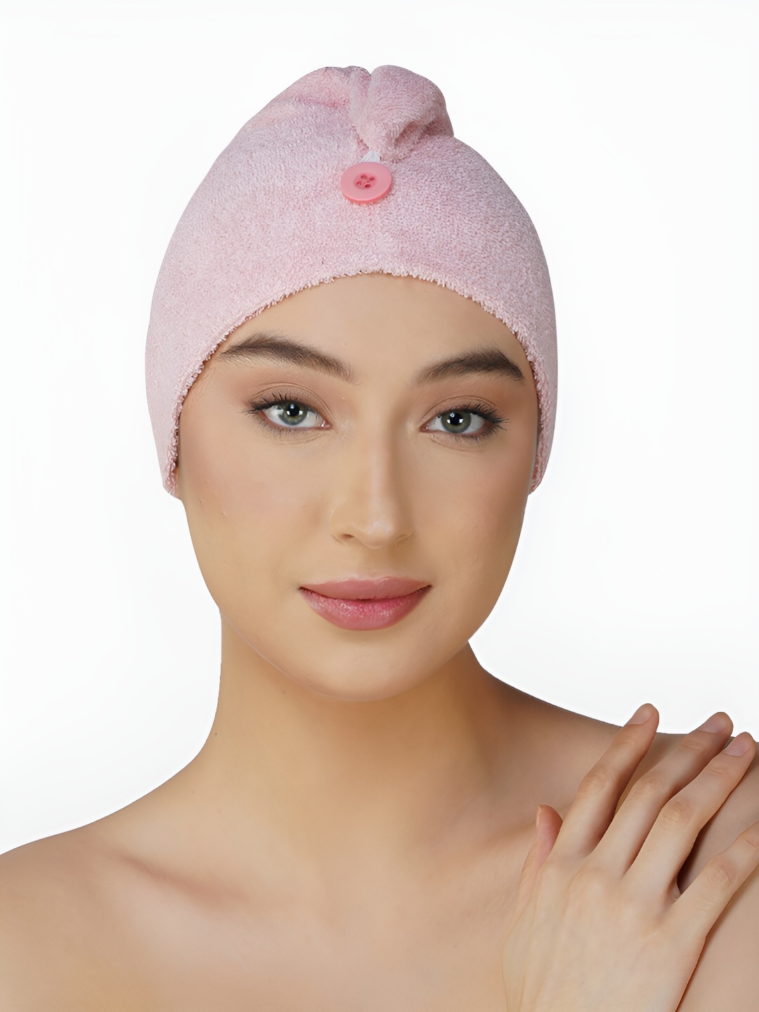 

RANGOLI Peach Bamboo 500 GSM Hair Wrap Towel