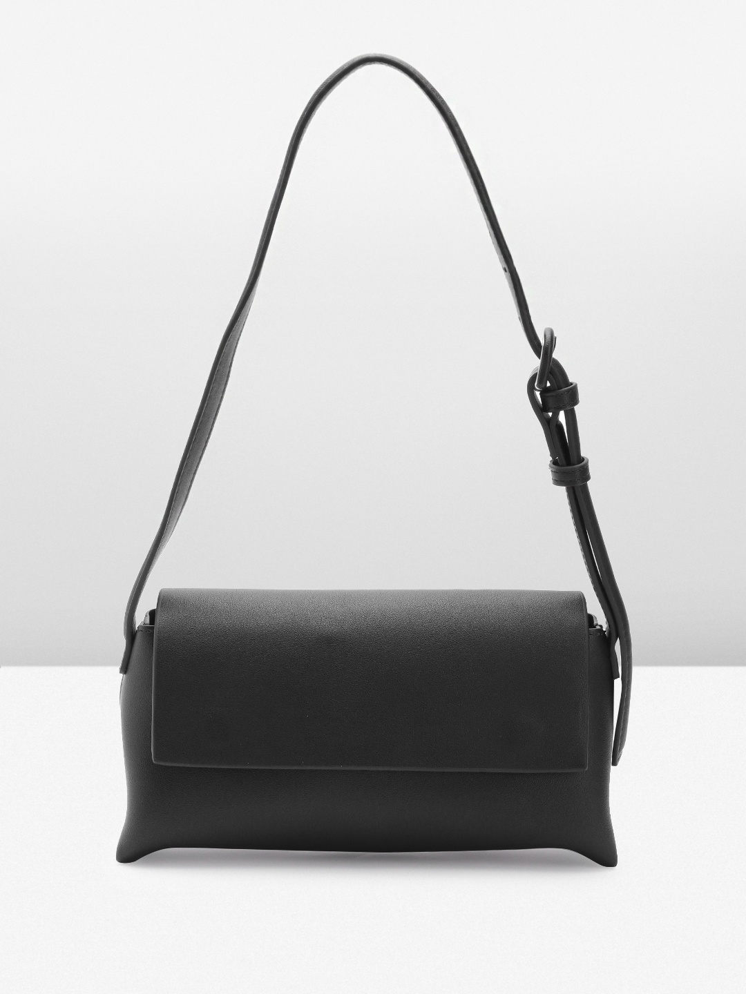 

MANGO Structured Shoulder Bag, Black