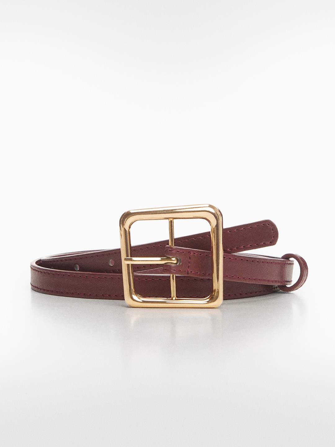 

MANGO Women Slim Belt, Brown