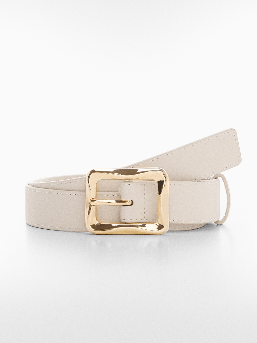 

MANGO Women Wide Belt, Off white