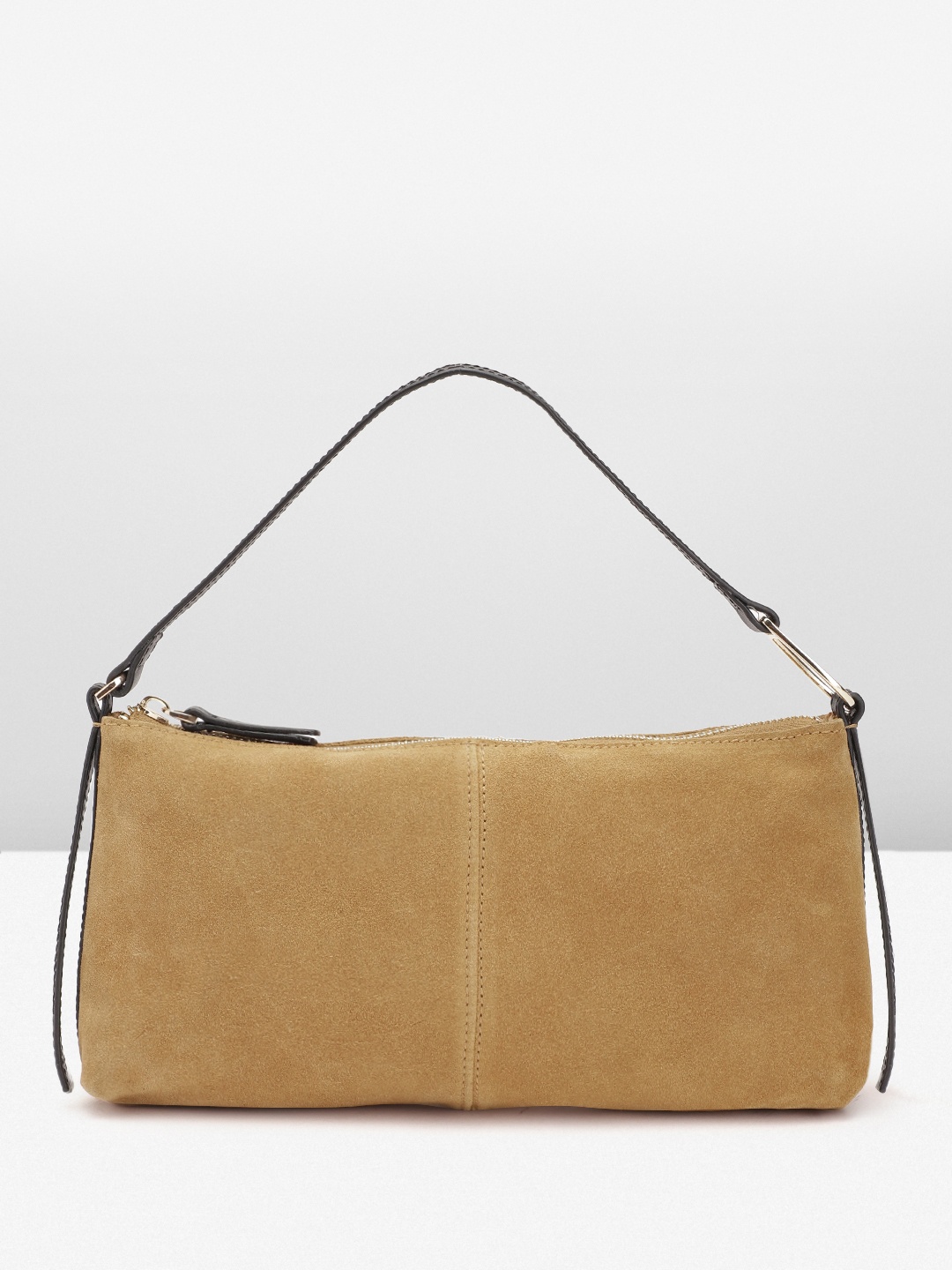 

MANGO Structured Shoulder Bag With Flap, Brown