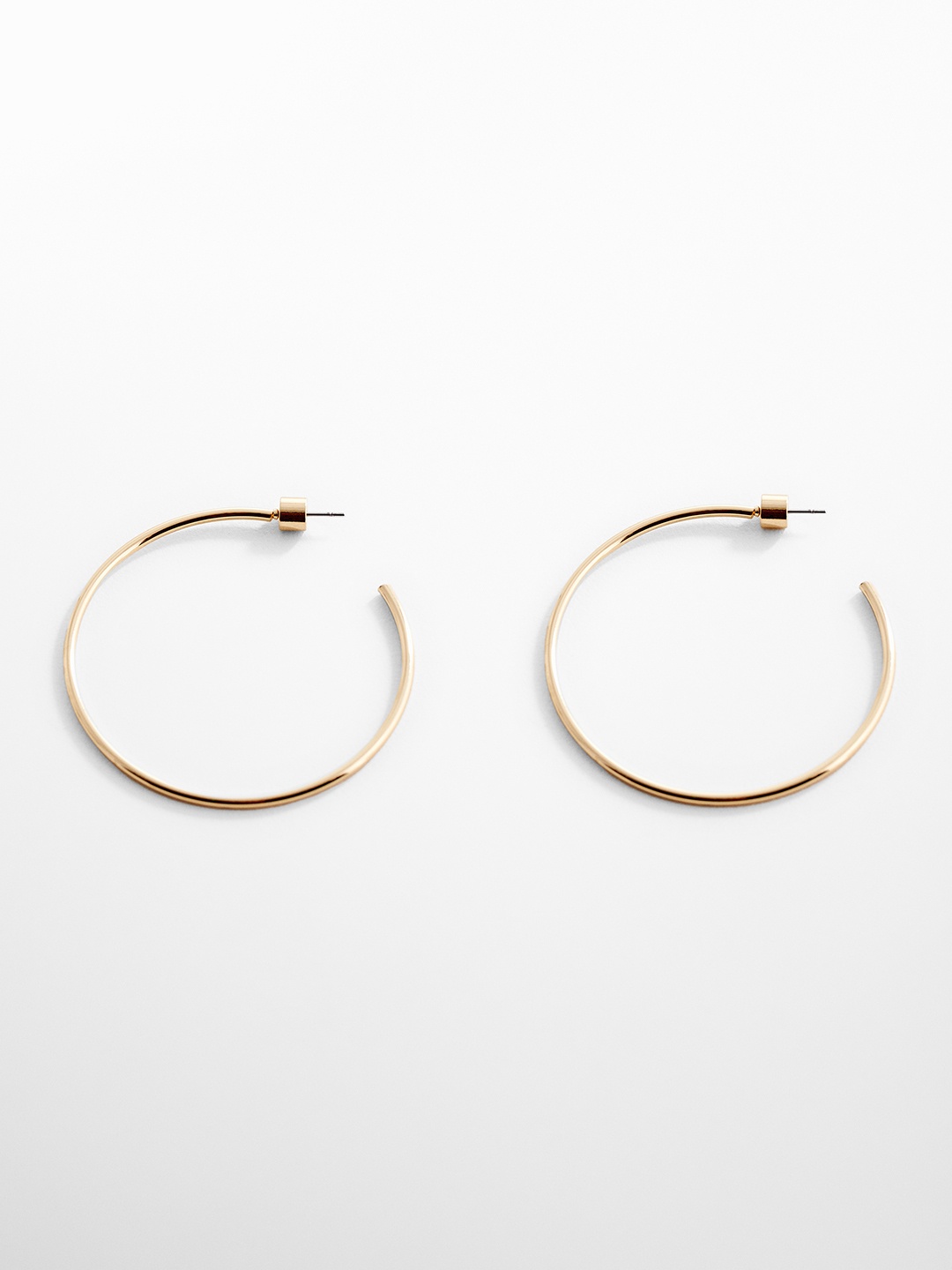

MANGO Circular Half Hoop Earrings, Gold