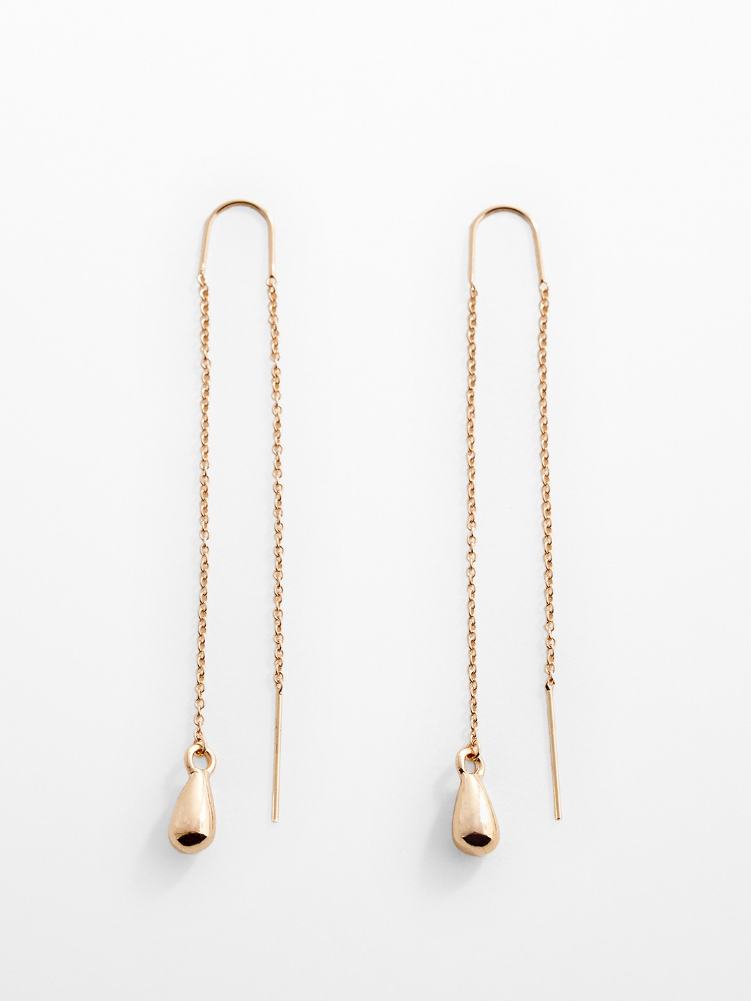 

MANGO Contemporary Drop Earrings, Gold