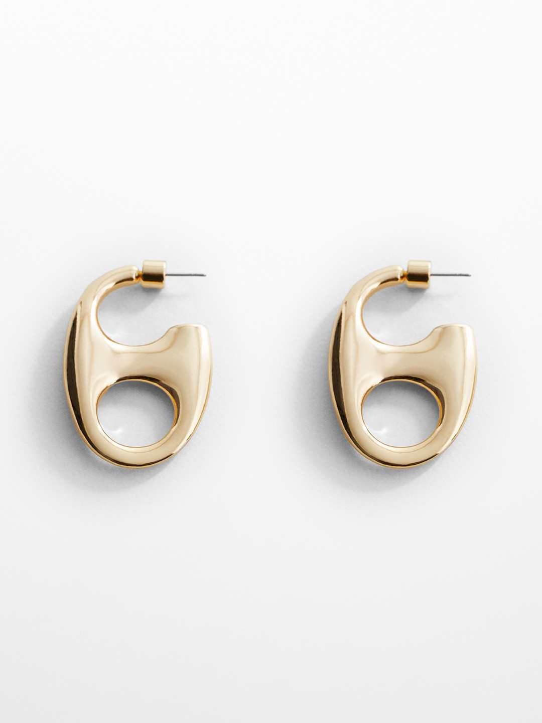 

MANGO Contemporary Drop Earrings, Gold