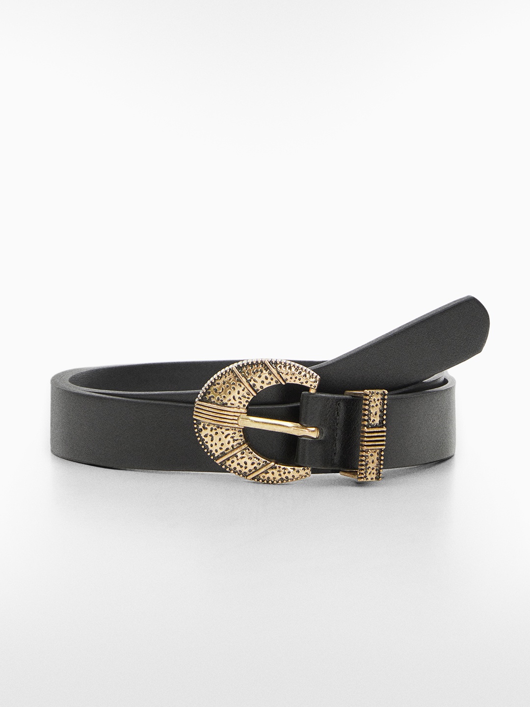 

MANGO Women Wide Belt, Black