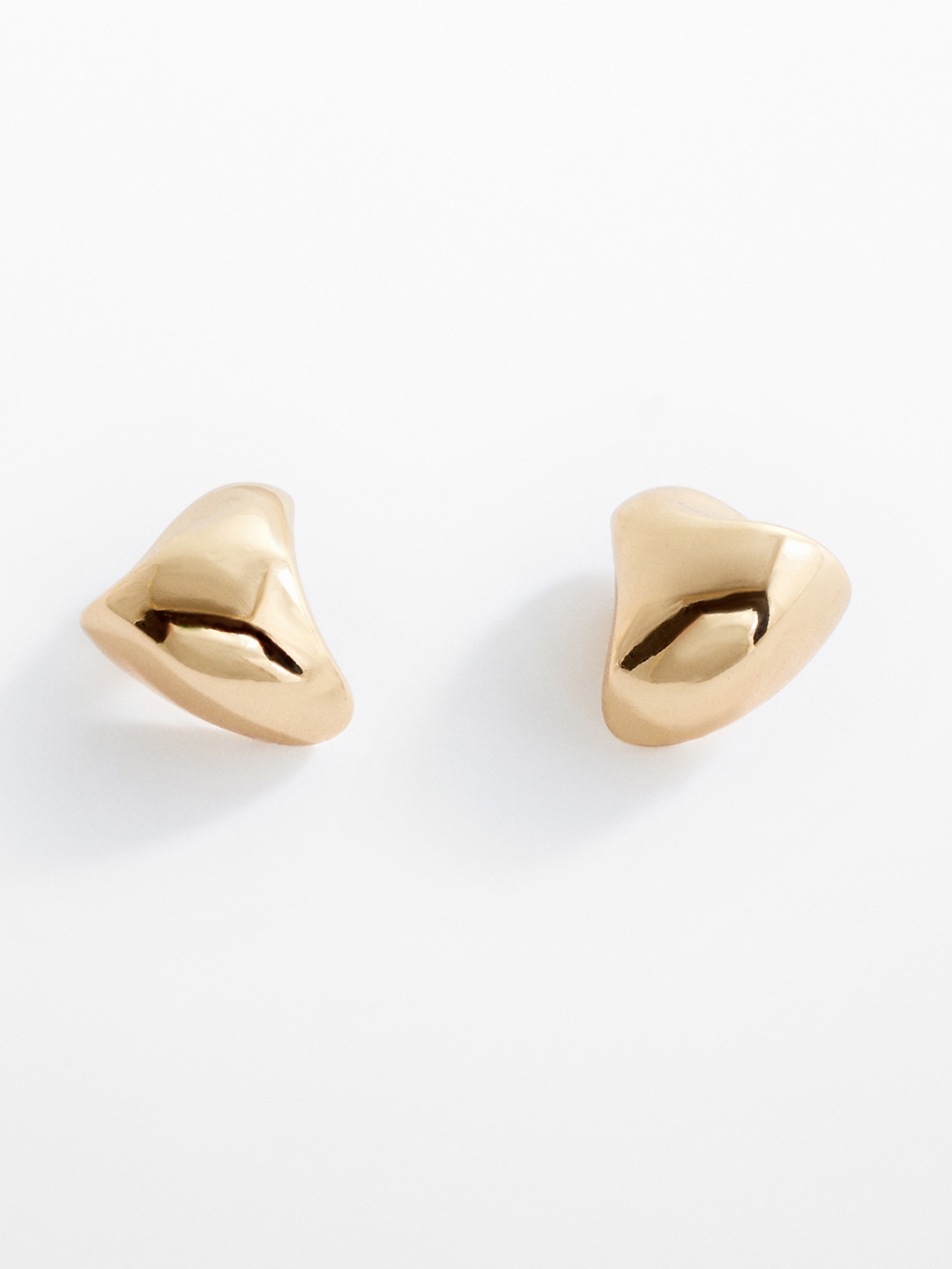 

MANGO Contemporary Studs Earrings, Gold