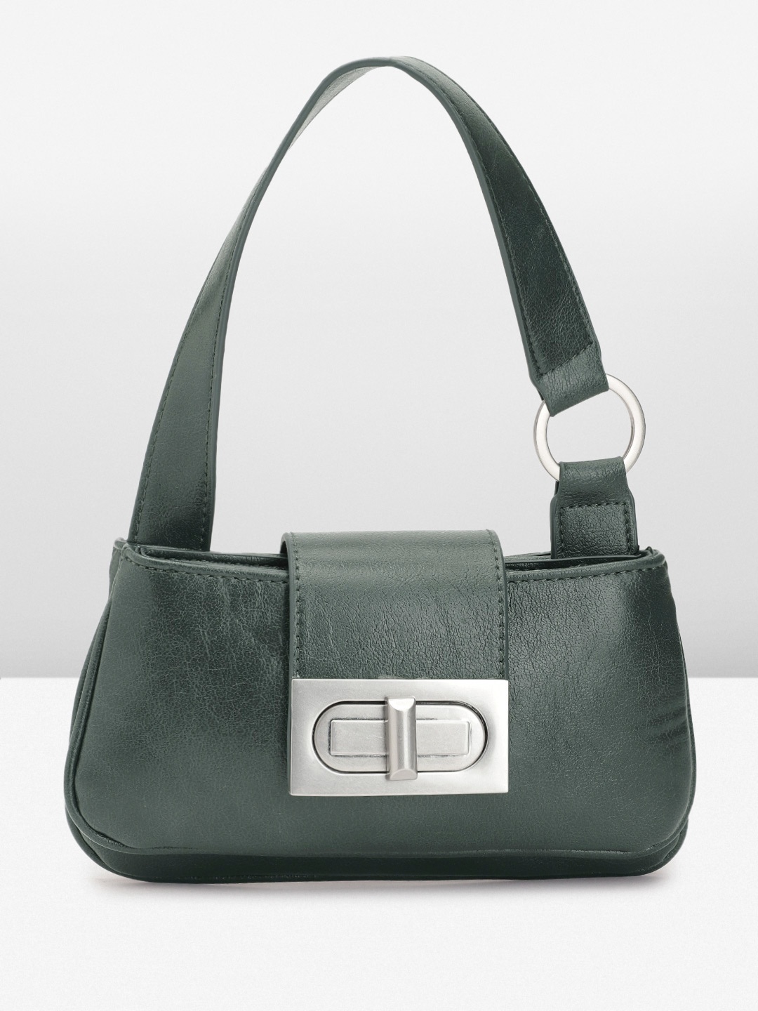 

MANGO Structured Double Compartment Handheld Bag, Blue