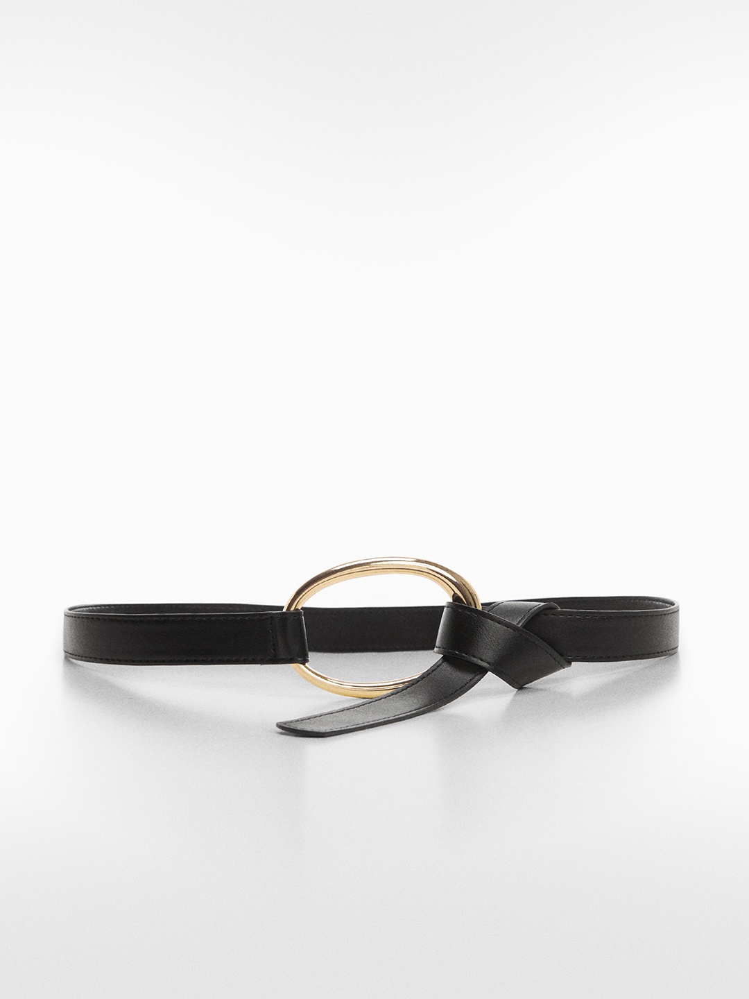 

MANGO Women Slim Belt, Black