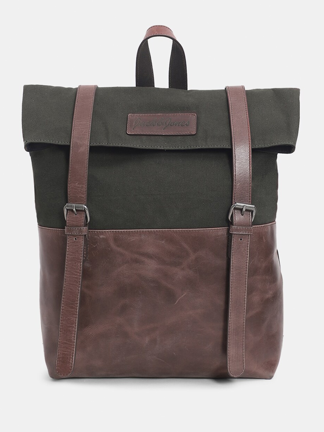 

Jack & Jones Men Leather Backpack, Brown