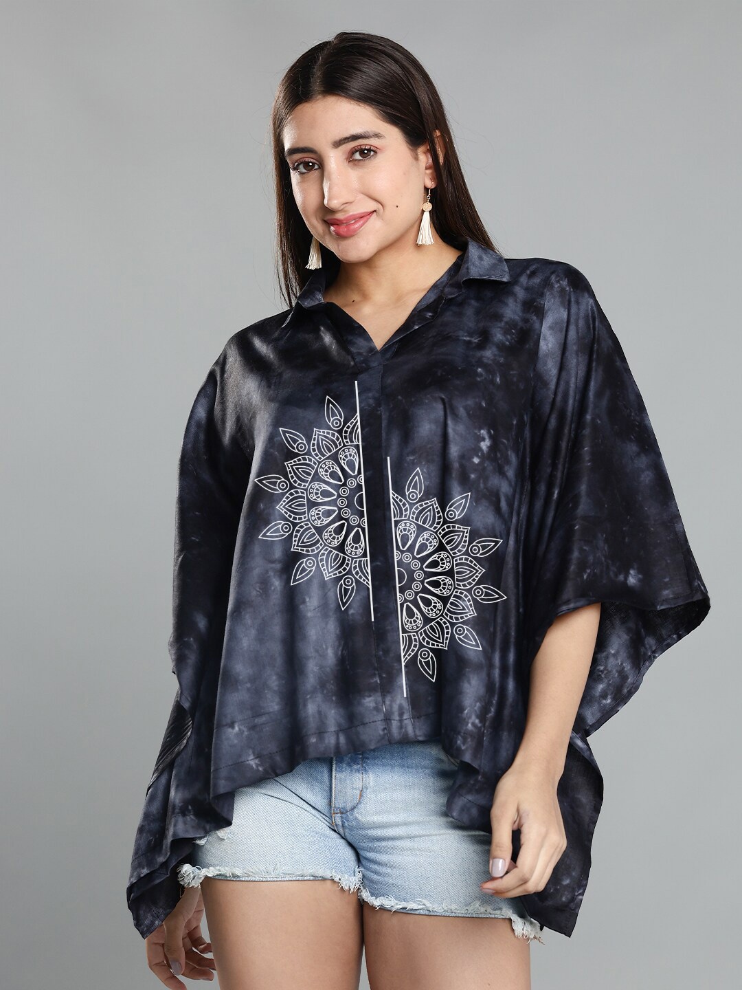 LetsDressUp Tie and Dye Extended Sleeves Kaftan Top