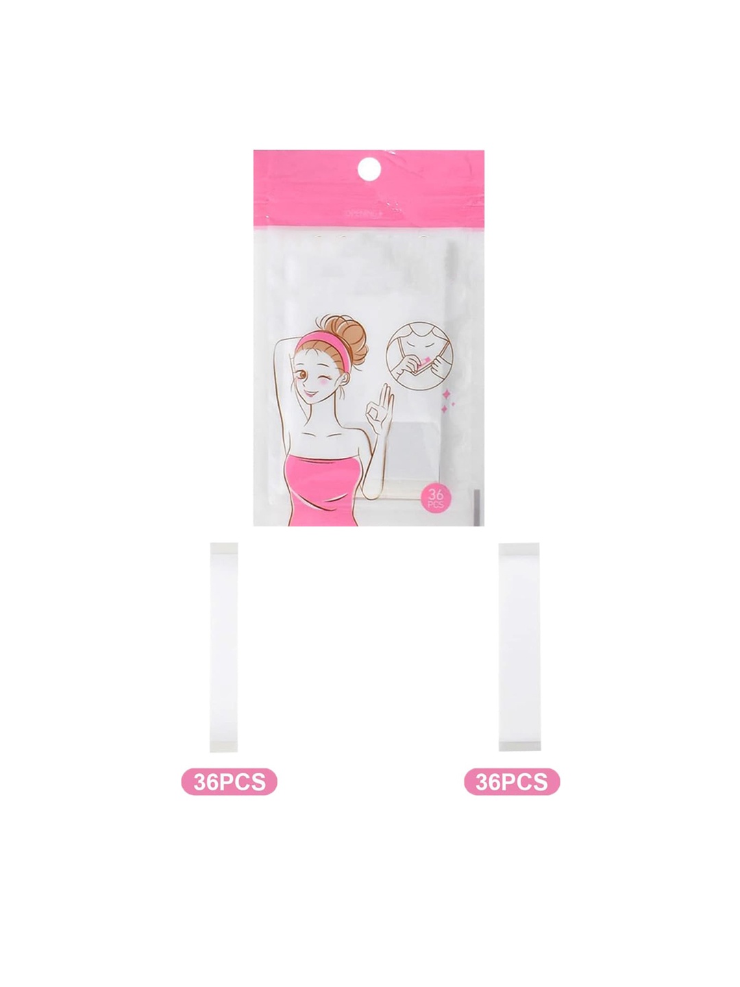 

FIMBUL 36 Pieces Double Sided Stick-On Tape Lingerie accessories, Transparent