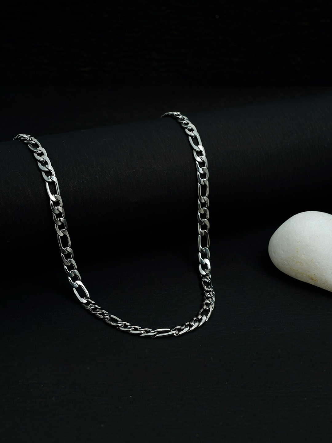 

VIRAASI Men Silver-Plated Stainless Steel Chain