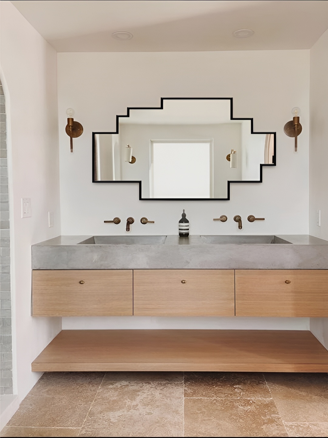 

THE HANDMADE FLAIR Black Decorative Wall Mirror