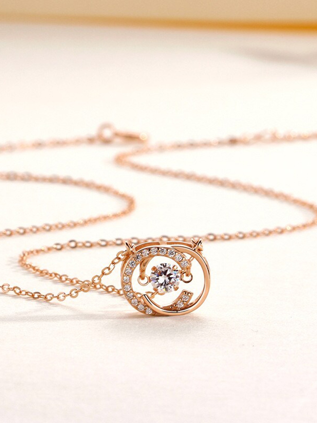 

MYKI Rose Gold-Plated Quirky Pendants with Chains