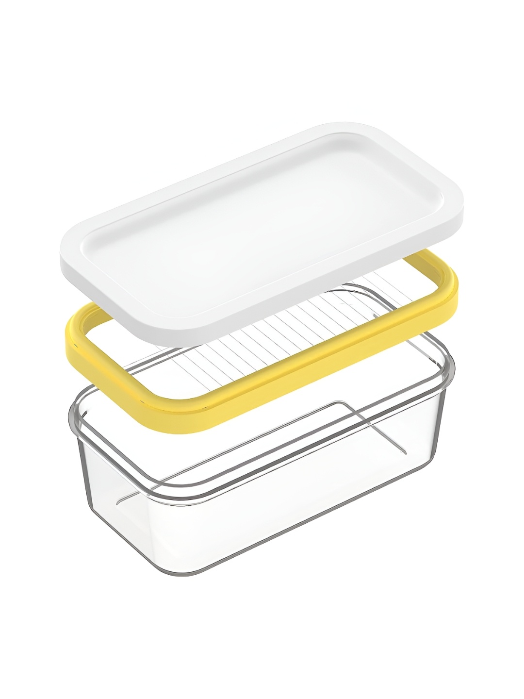 

HOUSE OF QUIRK Yellow & White Dishwasher Safe Fruit and Vegetable Basket