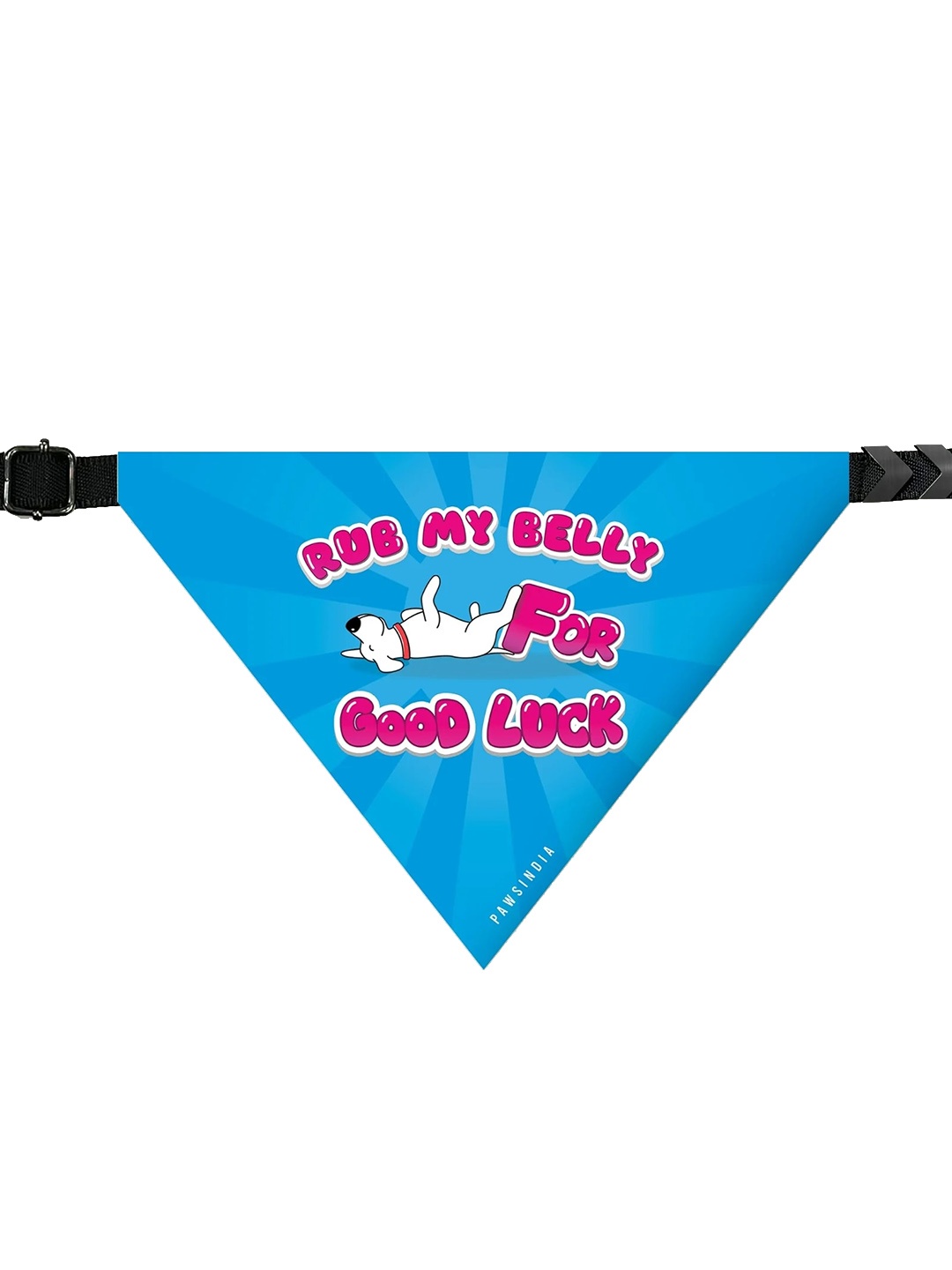 Pawsindia Printed Cotton Pet Bandanas, Blue