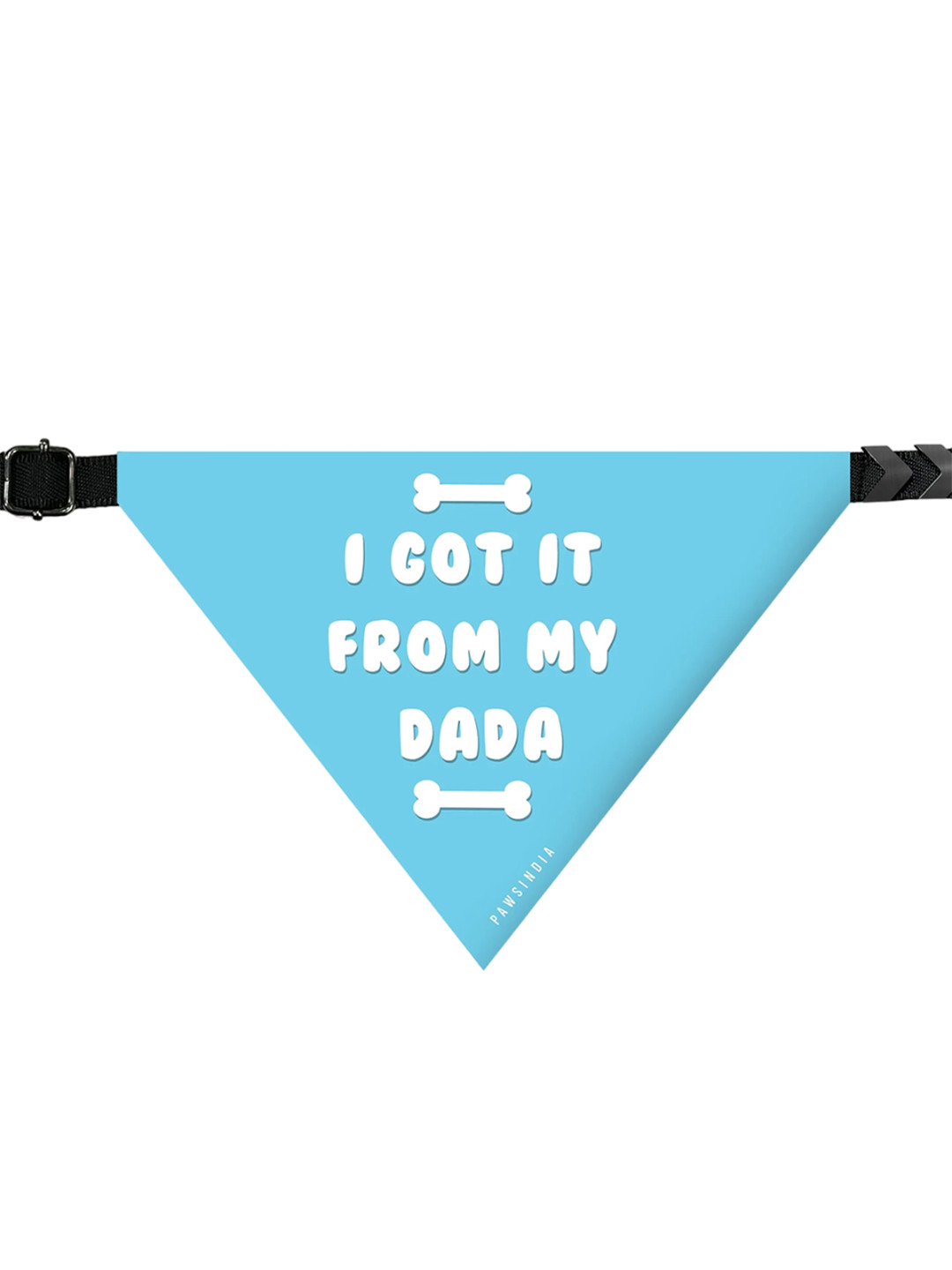 

Pawsindia Printed Cotton Pet Bandanas, Blue
