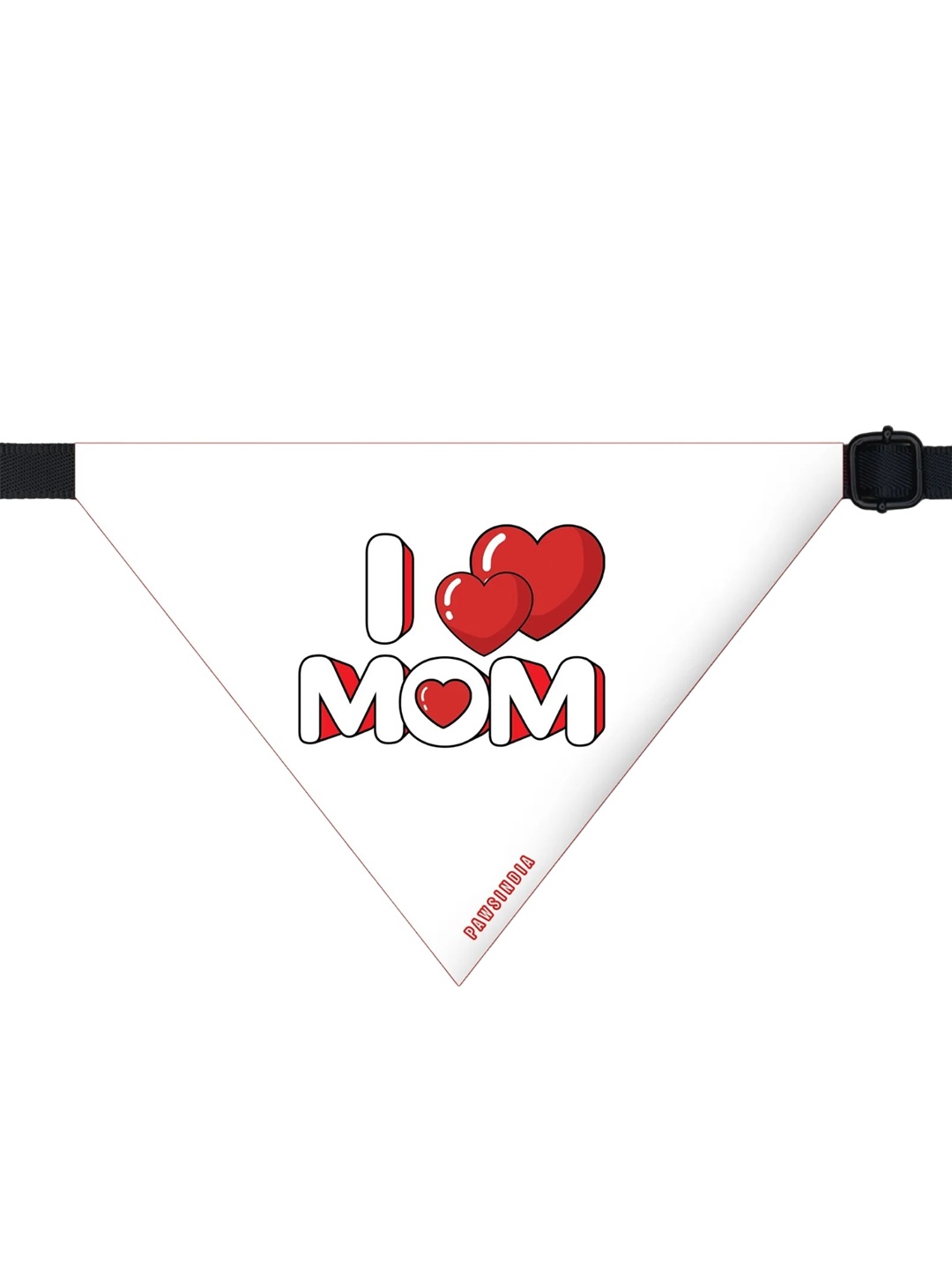 

Pawsindia Printed Cotton Pet Bandanas, White