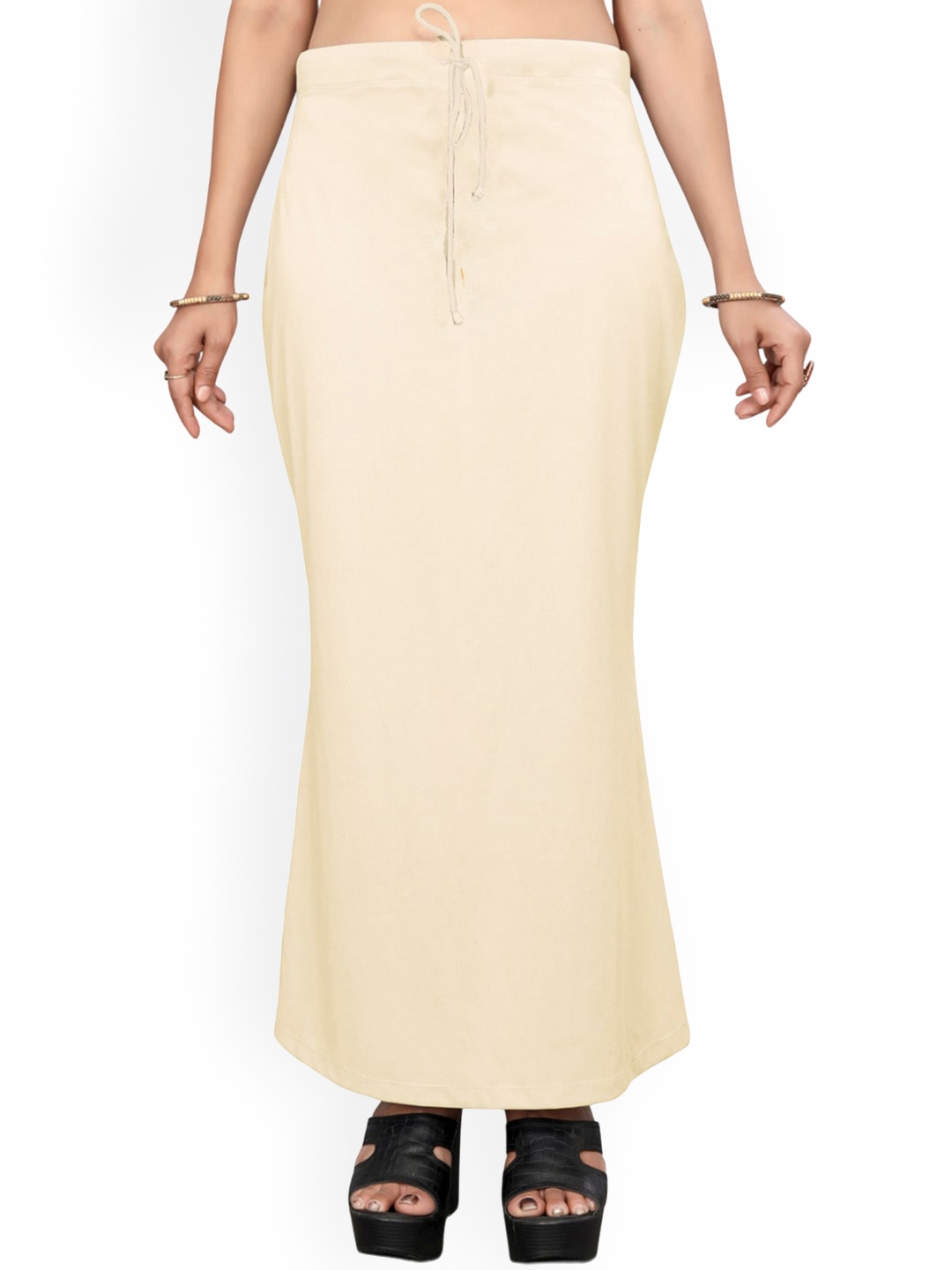 

Saree mall Beige Lycra Stretchable Saree Shapewear