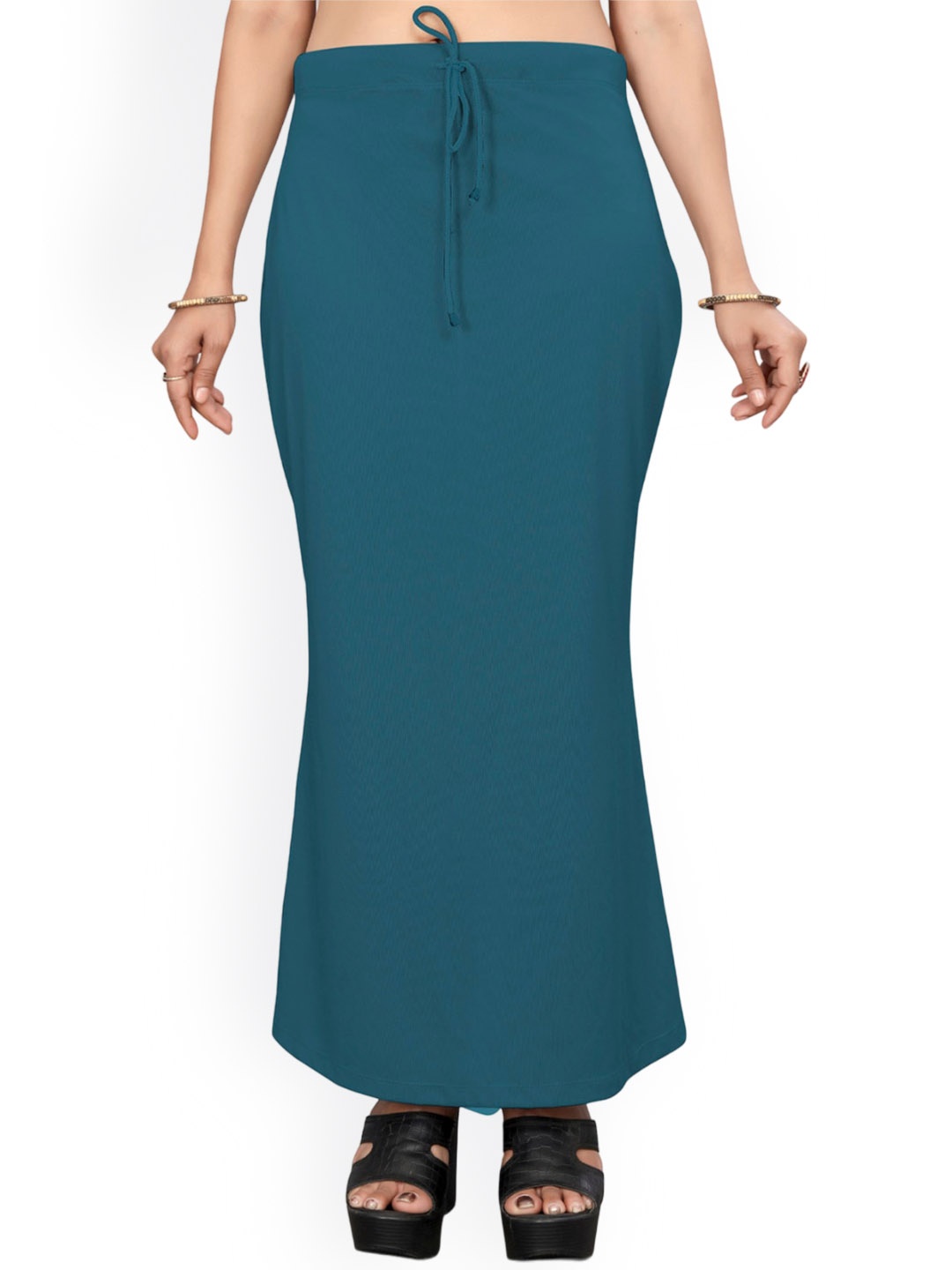 

Saree mall Teal Blue Stretchable Saree Shapewear