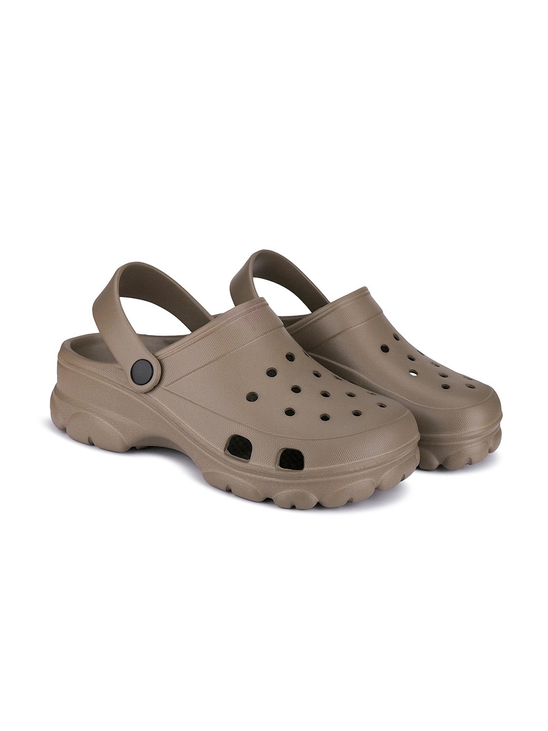 

BERSACHE Men Self Design Lightweight Clogs, Brown