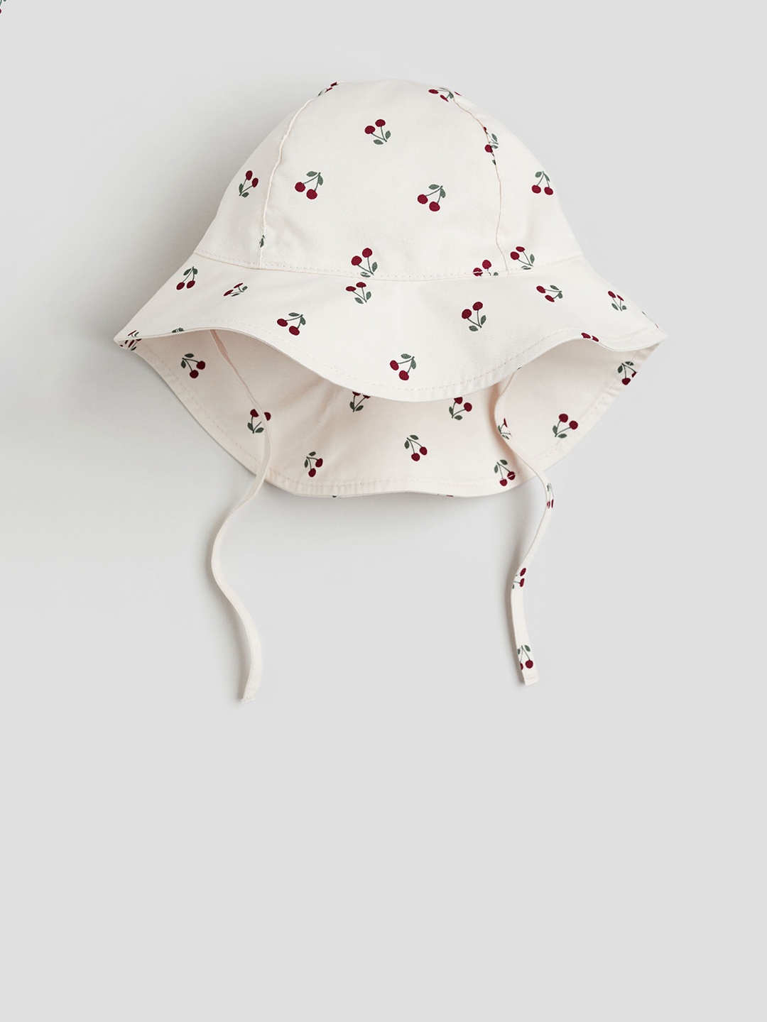 

H&M Girls Patterned Cotton Sun Hat, White