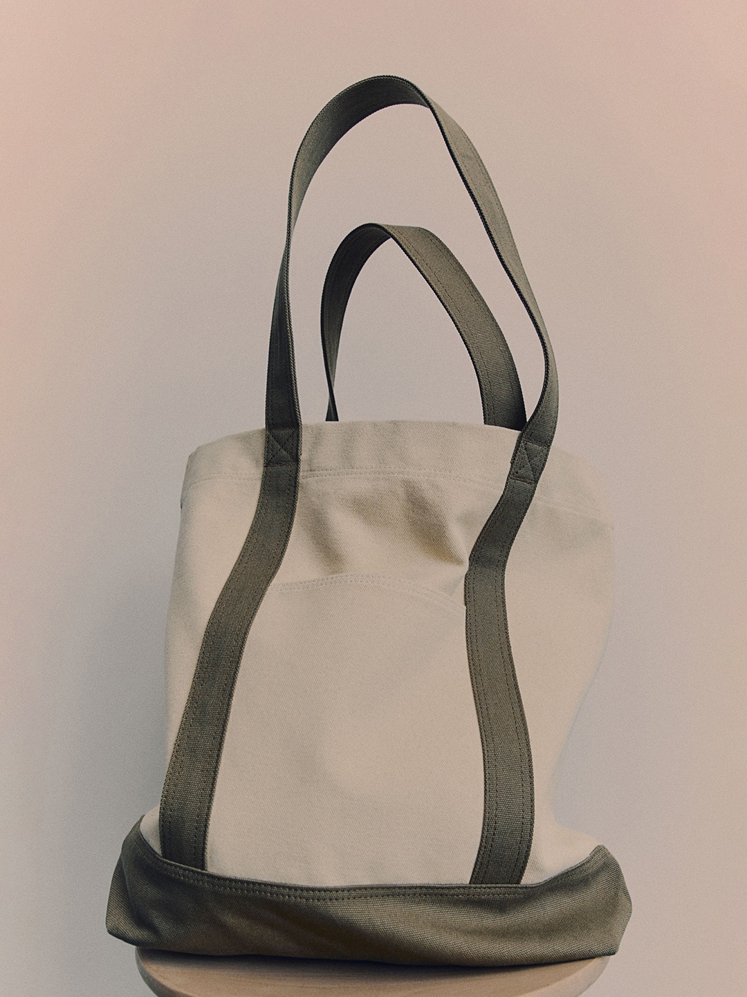 H&M Canvas Shopper, White