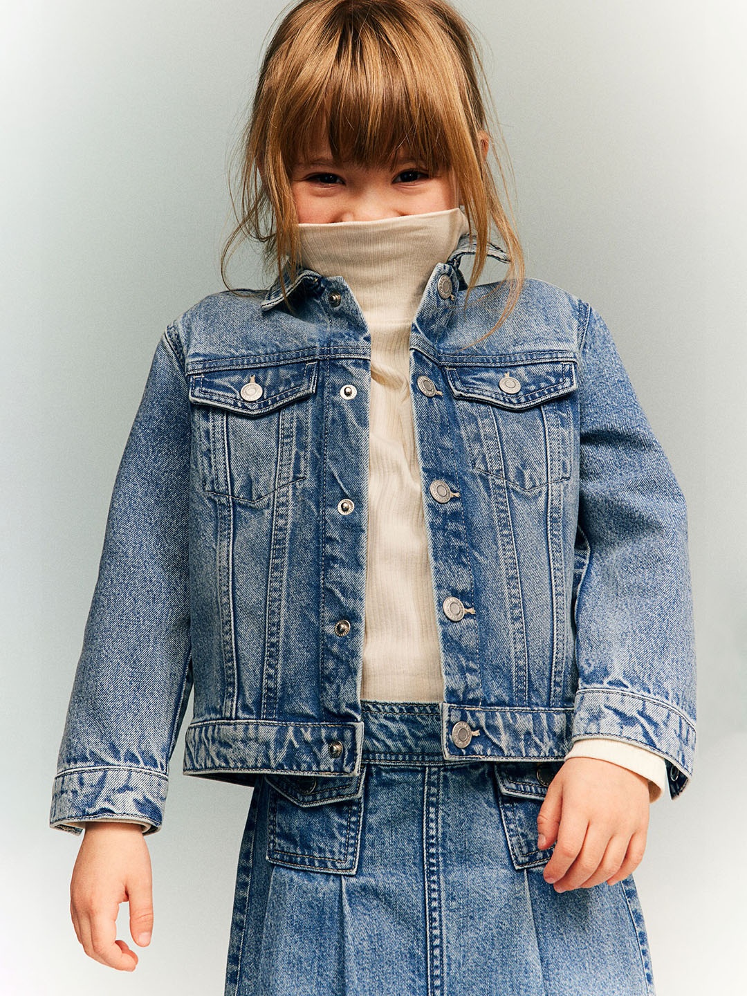 

H&M Girls Denim Jacket, Blue