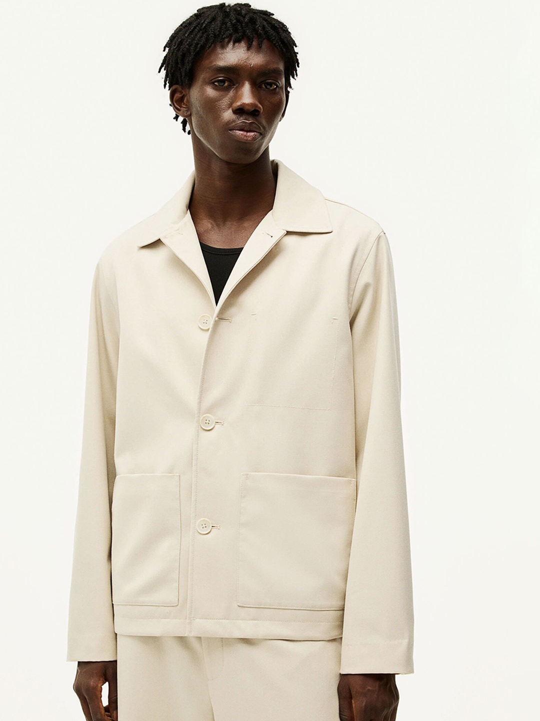 

H&M Twill Jacket, Beige