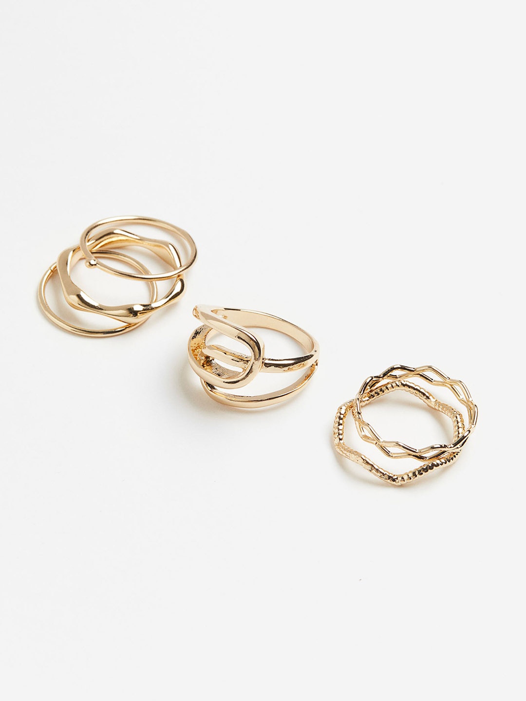 

H&M 6-Pcs Metal Ring, Gold