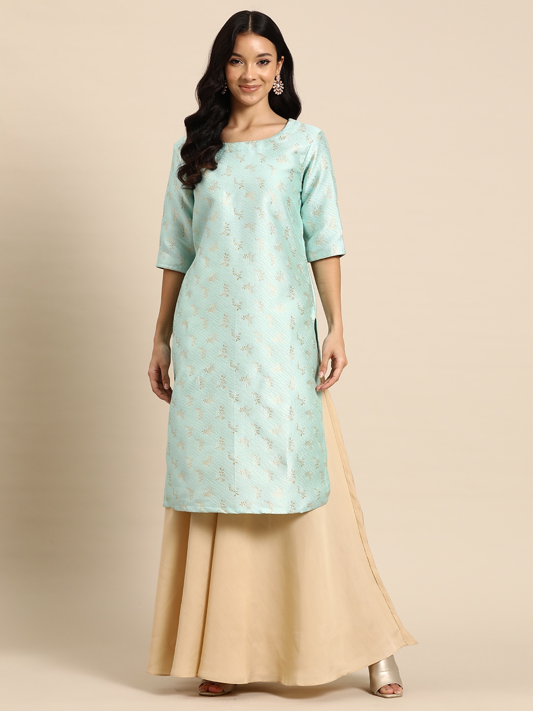 

Sayisha Women Regular Kurta with Palazzos, Blue