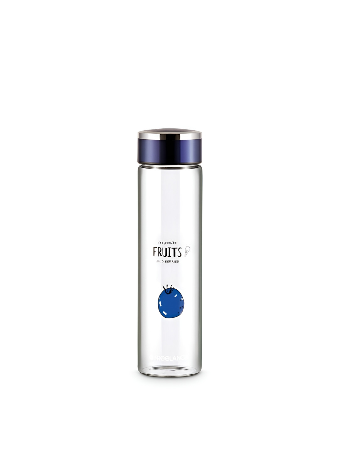 

Freelance Transparent 2 Pcs Glass Printed Water Bottle 600 ml