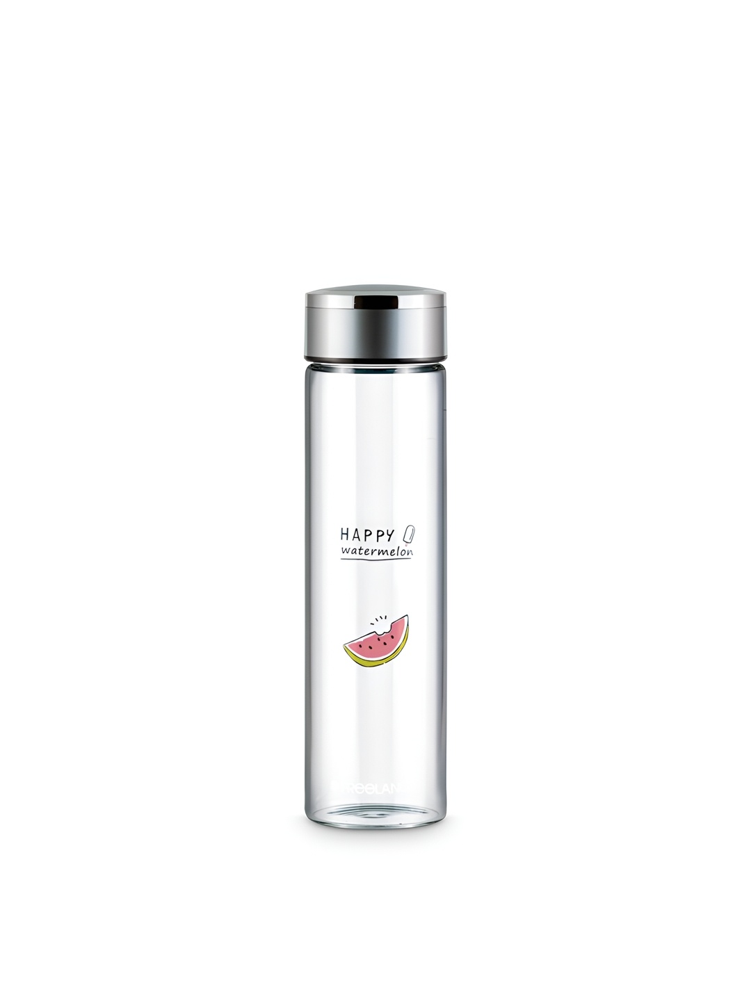 

Freelance Transparent 2 Pcs Glass Printed Water Bottle 600 ml
