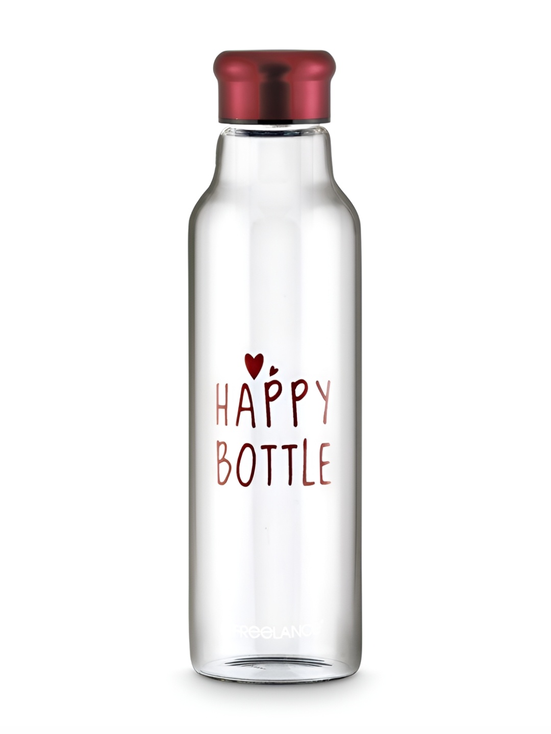 

Freelance Transparent Glass Typography Printed Water Bottle 900 ml