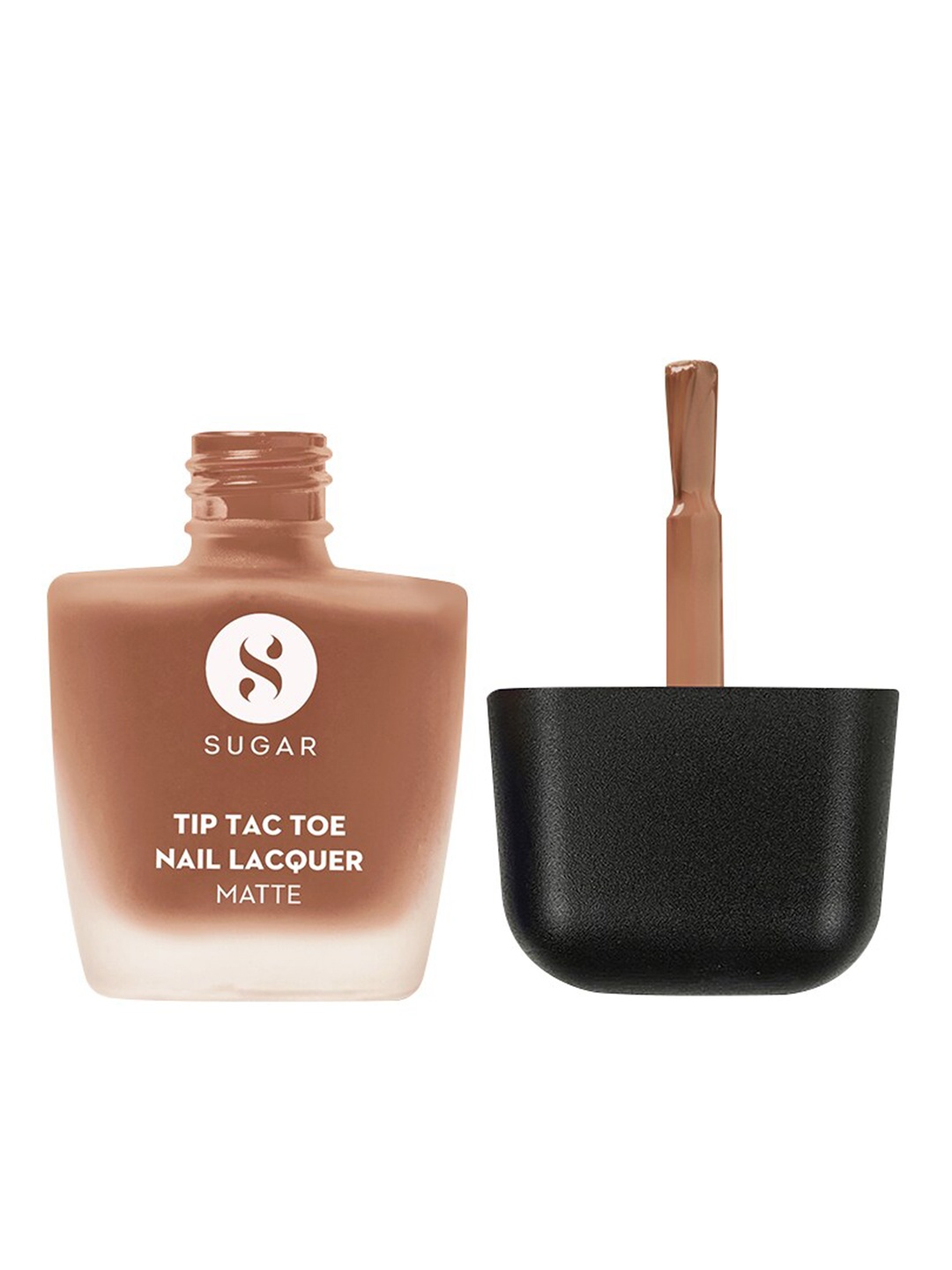 

SUGAR Tip Tac Toe Long Lasting Nail Lacquer Matte - 9ml - Caramel Crunch 40, Camel brown